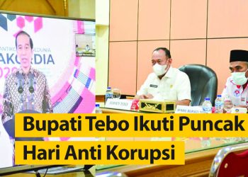 Bupati Tebo Ikuti Puncak Hari Anti Korupsi