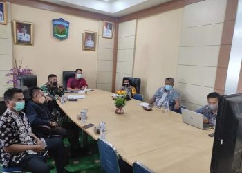 Wawako Antos ikuti Rakor Covid 19 Bersama Gubernur Jambi