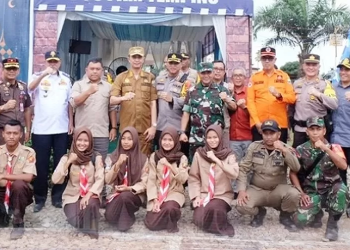 Pj Bupati Bachyuni Bersama Kapolres Muaro Jambi Kunjungi Pos Pelayanan