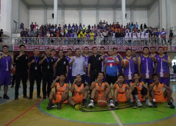 Bupati Romi Hariyanto Hadiri Hadiri Acara Basketball Tournament Kapolres CUP