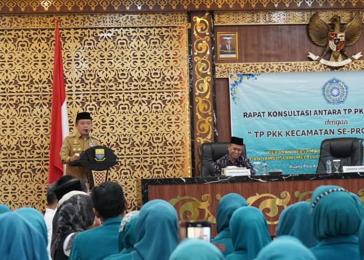 Gubernur Al Haris Buka Rapat Konsultasi TP-PKK Provinsi Jambi