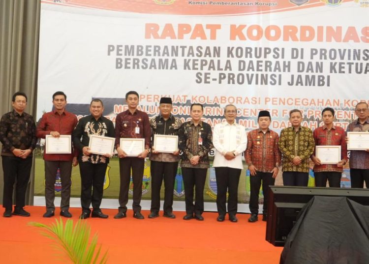 Batang Hari Terbaik dalam Sistem pencegahan Korupsi se-provinsi Jambi