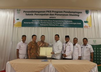 Pemkab Batanghari Lakukan Perjanjian Kerjasama dengan PT IIS