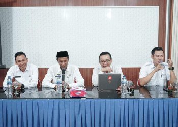 Sekda Adzan juga menyampaikan ucapan terima kasih dan bahagia telah datang tim penilai Desa dalam pencegahan anti korupsi