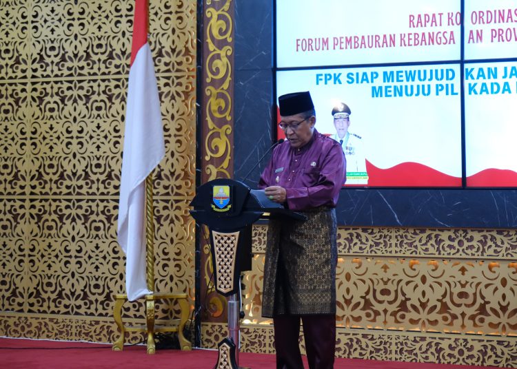 Wakil Gubernur Jambi Drs. H. Abdullah Sani, M.Pd.I membuka Rapat Koordinasi Forum Pembauran Kebangsaan