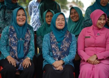 Ketua Tim Penggerak (TP) PKK Provinsi Jambi Hj. Hesnidar Haris melakukan kunjungan dan peninjauan ke Posyandu Pinang Merah