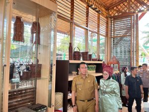 Dibawah binaan dari ibu-ibu TP PKK dan Dekranasda Kabupaten Batanghari. Fadhil berharap dengan adanya pembangunan pusat oleh-oleh ini dapat menjadi penggerak perekonomian masyarakat