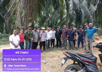 Kunjungan Region Head PTPN IV Region 4 Khayamudin Panjaitan dalam rangka silaturrahmi kepada seluruh karyawan, baik karyawan pimpinan dan pelaksana di kebun sekaligus field day untuk bersama sama berkomitmen untuk menjaga kinerja terbaik demi mencapai target yang lebih optimal pada tahun 2025.