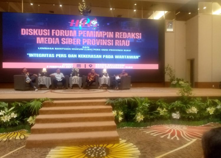 Forum Pemimpin Redaksi Media Siber yang mengangkat tema Integritas Pers dan Kekerasan terhadap Wartawan