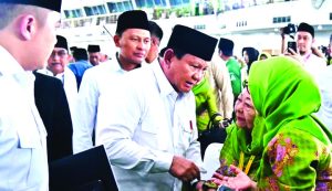 Presiden Prabowo menyampaikan apresiasi atas dedikasi dan kontribusi Muslimat NU dalam memajukan bangsa bersama pemerintah