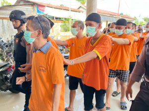 Kapolres Batanghari AKBP Handoyo Yudhy Santoso S.I.K.,M.I.K menjelaskan ada sebanyak 14 tersangka yang tersebar di Kecamatan Muara Bulian, Kecamatan Batin XXIV, Kecamatan Mersam, dan Kecamatan Bajubang