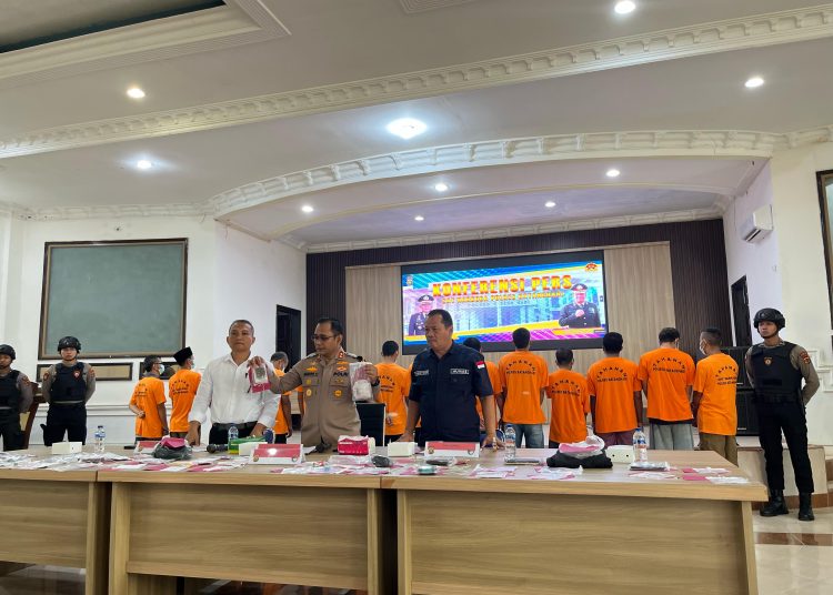 Kepolisian Resort (Polres) Batang Hari kembali menggelar Konferensi Pers tindak pidana narkoba ada sebanyak 8 dasar ungkapan kasus narkoba sepanjang tahun 2025
