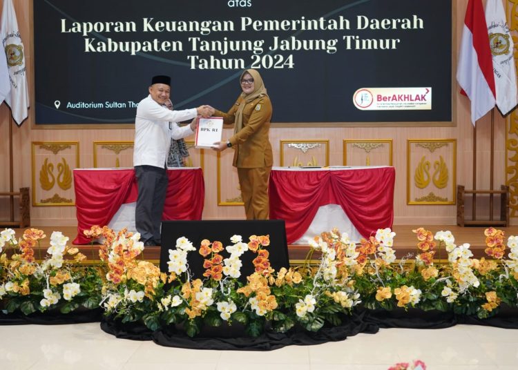Untuk kedelapan kalinya BPK RI memberikan opini Wajar Tanpa Pengecualian (WTP) atas kinerja pengelolan keuangan Pemkab Tanjung Jabung Timur