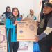 Penyerahan bantuan fasilitas untuk SD Kelas Jauh di Desa Rantau Benar, Kecamatan Renah Mendaluh, Kabupaten Tanjung Jabung Barat