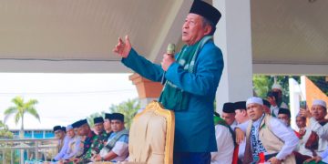 Wagub Sani menyampaikan bahwa peringatan hari santri dipilih pada tanggal 22 oktober berdasarkan sejarah KH. Hasyim Asy'ari yang merupakan seorang ulama besar sekaligus pahlawan nasional mengeluarkan fatwa resolusi jihad sebagai bentuk seruan kepada umat Islam untuk mempertahankan kemerdekaan dari serangan pasukan Sekutu pada tahun 1945