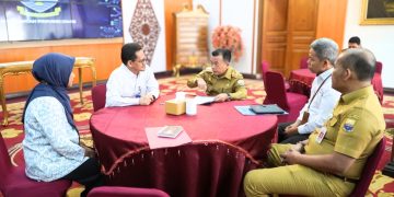 Gubernur Al Haris dan Perwakilan BPKP Provinsi Jambi dalam audiensi ini membahas berbagai kajian strategis