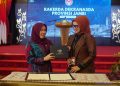 Penandatanganan kerja sama ini berlangsung dalam Rapat Kerja Daerah (Rakerda) Dekranasda Provinsi Jambi yang digelar di Auditorium Rumah Dinas Gubernur Jambi