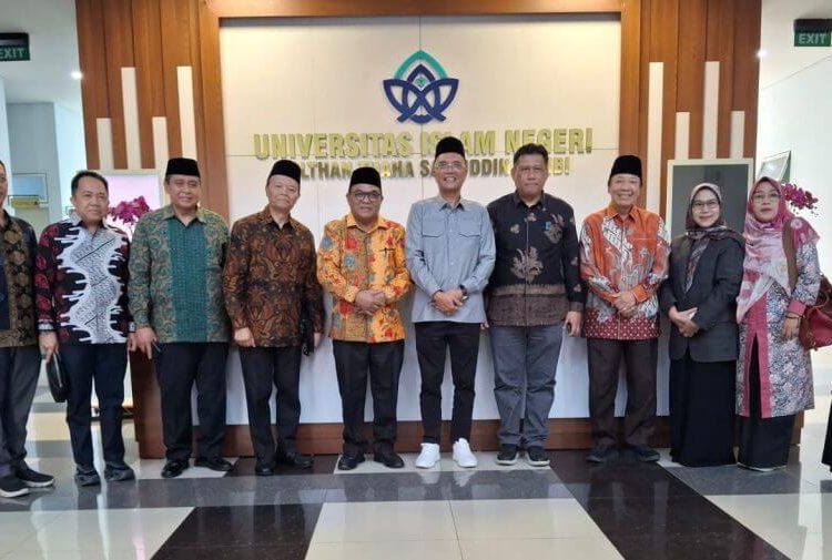 Setelah melaksanakan agenda di rumah dinas Gubernur Jambi, rombongan melanjutkan kunjungan ke UIN Sulthan Thaha Saifuddin Jambi
