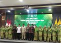 Bupati Tebo Agus Rubiyanto mengucapkan selamat atas dilantiknya Pengurus Muslimat NU Kabupaten Tebo