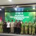 Bupati Tebo Agus Rubiyanto mengucapkan selamat atas dilantiknya Pengurus Muslimat NU Kabupaten Tebo