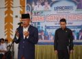 Wabup A. Khafidh didampingi oleh Sekretaris Daerah (Sekda) Merangin Zulhifni